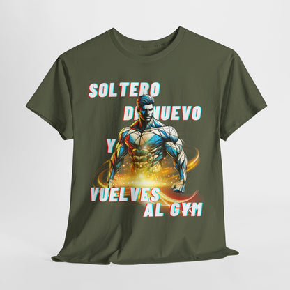 CAMISETA HOMBRE ALFA "SOLTERO DE NUEVO."(USA)