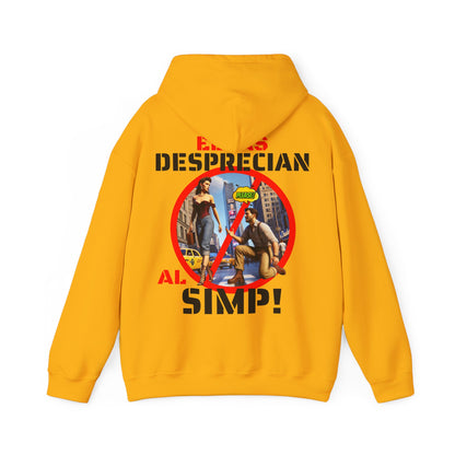 SUDADERA CON GORRO  "ELLAS DESPRECIAN AL SIMP". (EUROPA).