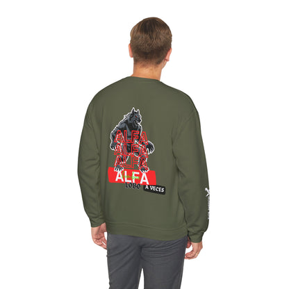 SUDADERA HOMBRE ALFA "HOMBRE LOBO A VECES"(USA).