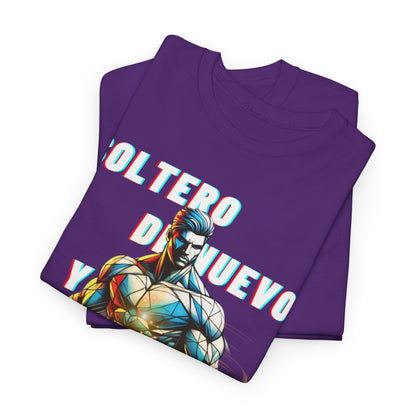 CAMISETA HOMBRE ALFA "SOLTERO DE NUEVO."(USA)