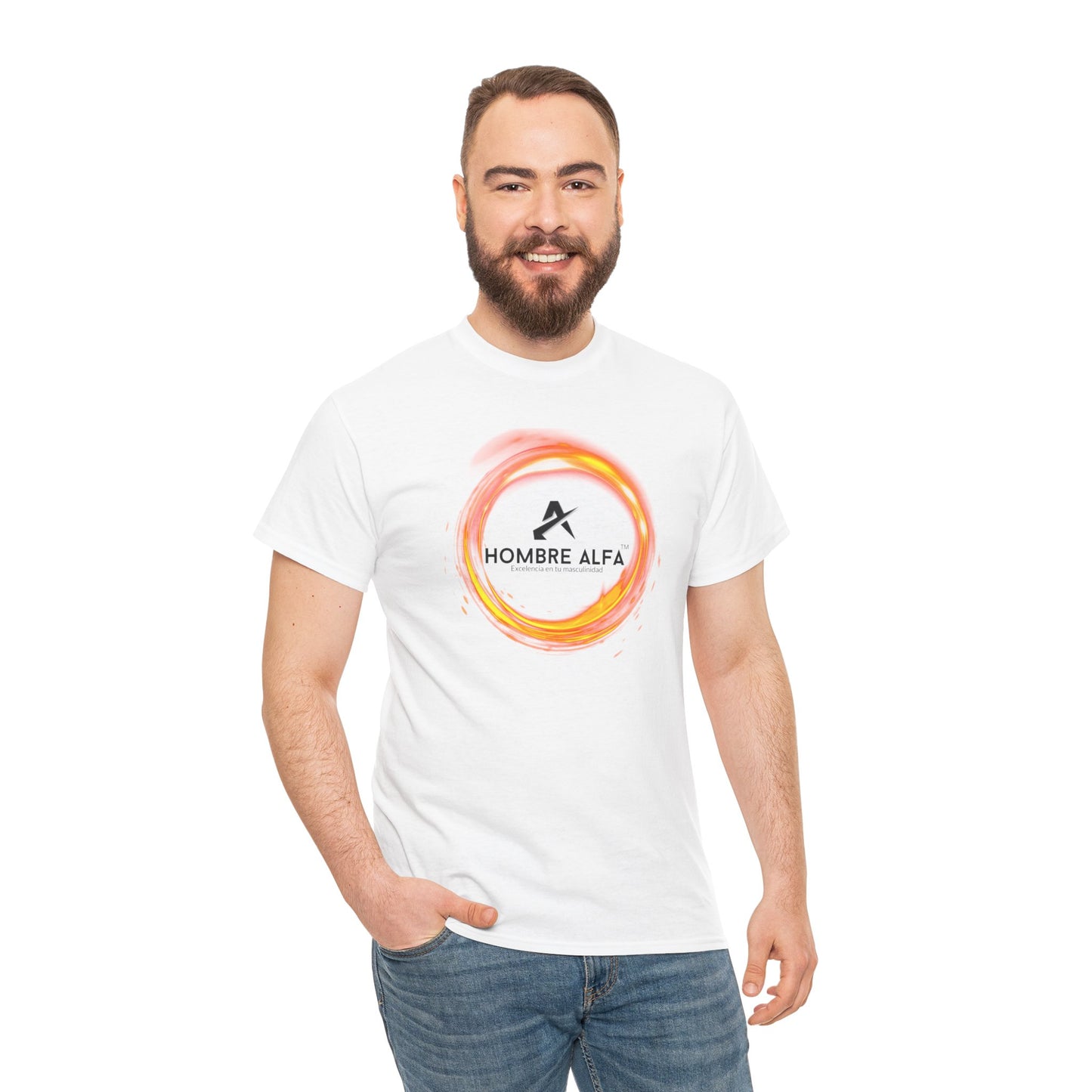 CAMISETA HOMBRE ALFA "CIRCULO FUEGO".(EUROPA)