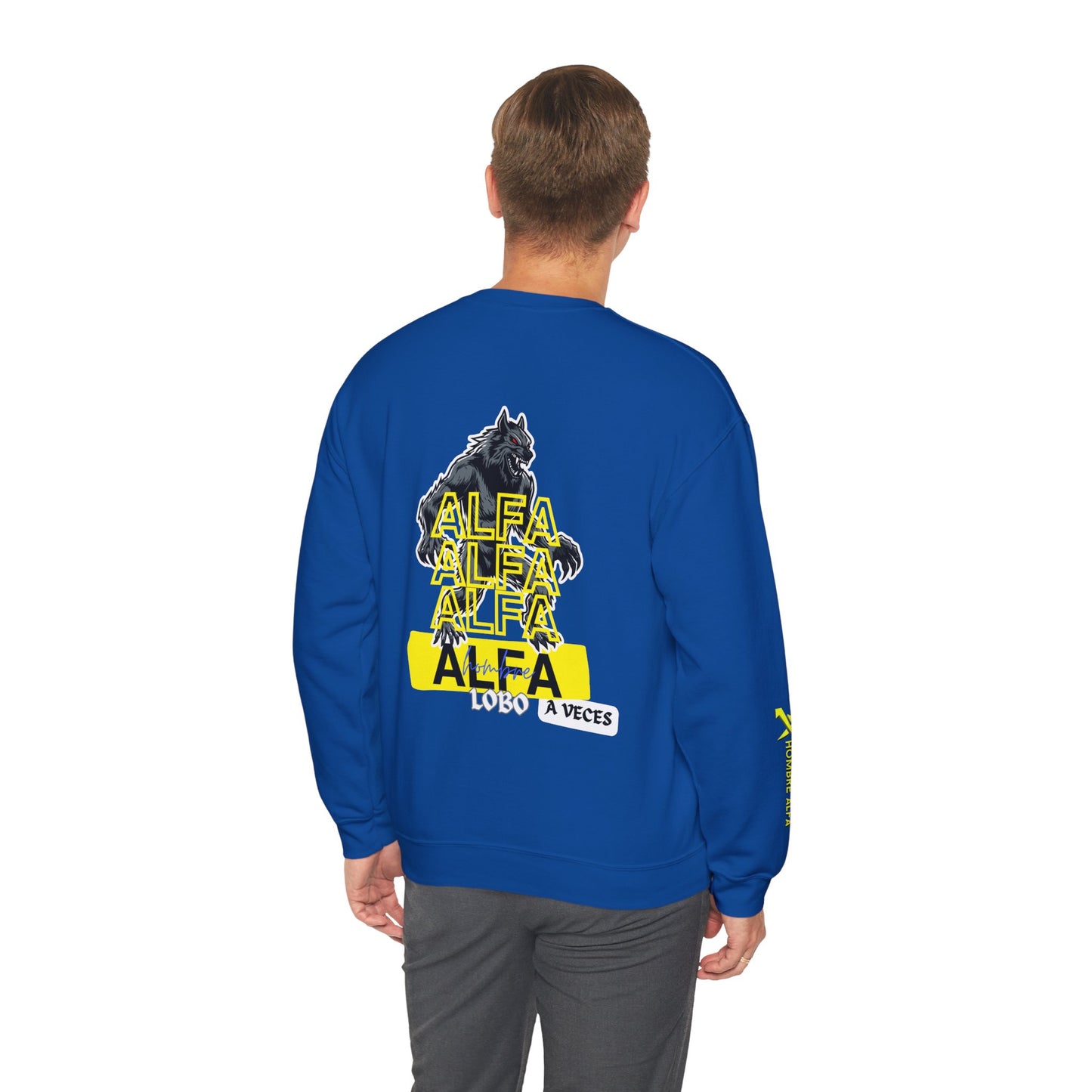 SUDADERA HOMBRE ALFA "HOMBRE LOBO A VECES"(USA).