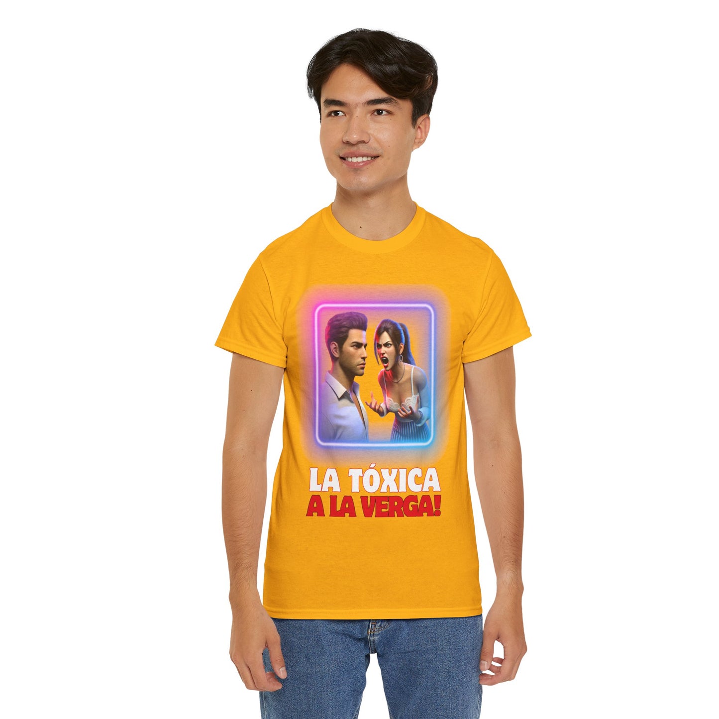 CAMISETA HOMBRE ALFA "LA TÓXICA A LA VERGA".(USA).