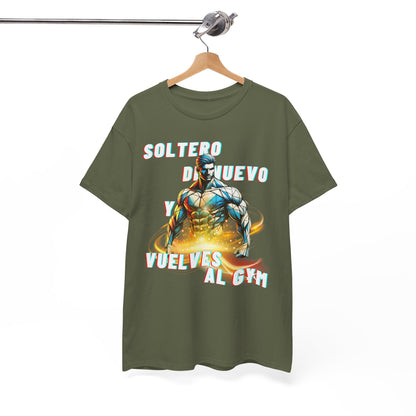 CAMISETA HOMBRE ALFA "SOLTERO DE NUEVO."(USA)