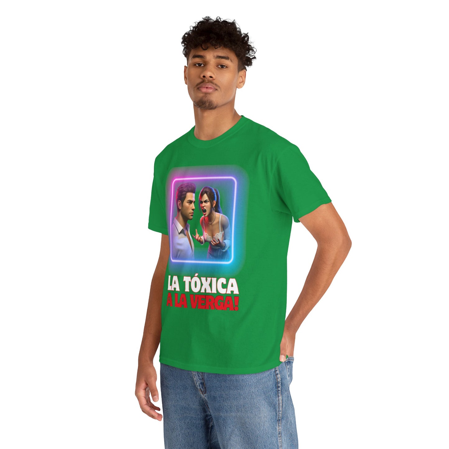 CAMISETA HOMBRE ALFA "LA TÓXICA A LA VERGA".(USA).