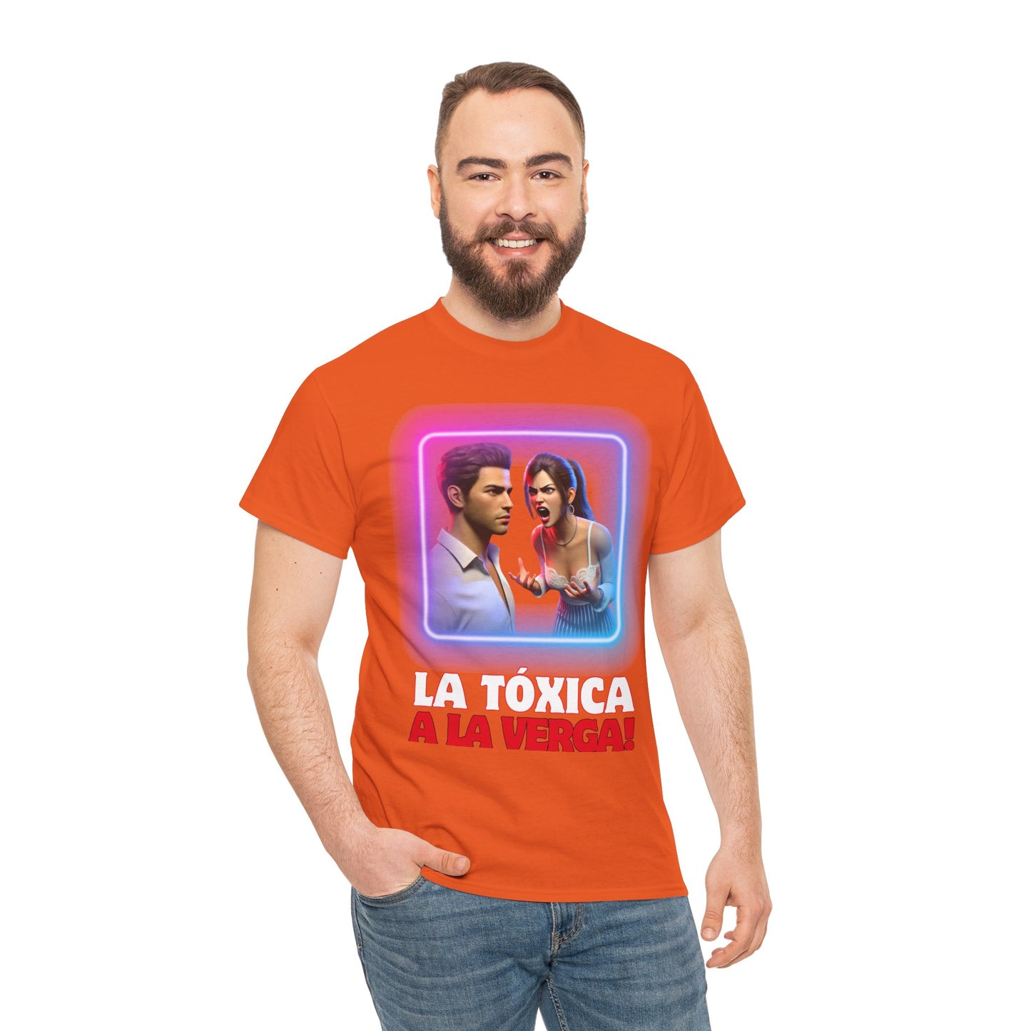 CAMISETA HOMBRE ALFA "LA TÓXICA A LA VERGA".(USA).