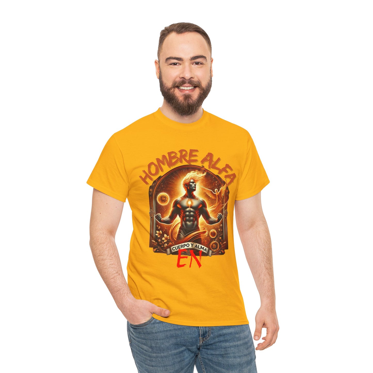 CAMISETA HOMBRE ALFA " EN CUERPO Y ALMA".(EUROPA).