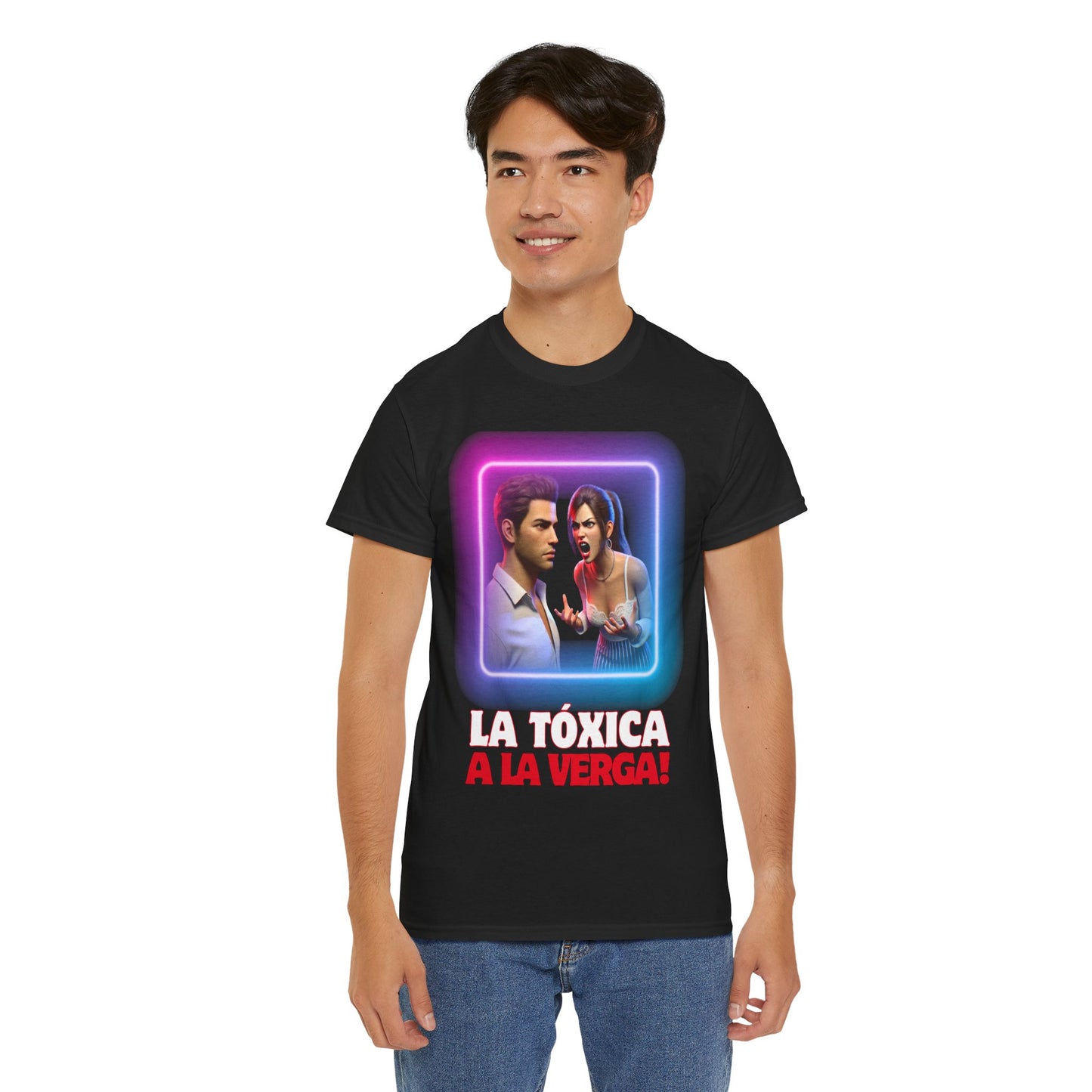 CAMISETA HOMBRE ALFA "LA TÓXICA A LA VERGA".(USA).