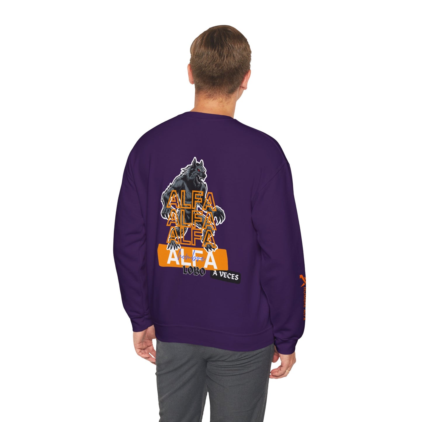 SUDADERA HOMBRE ALFA "HOMBRE LOBO A VECES"(USA).