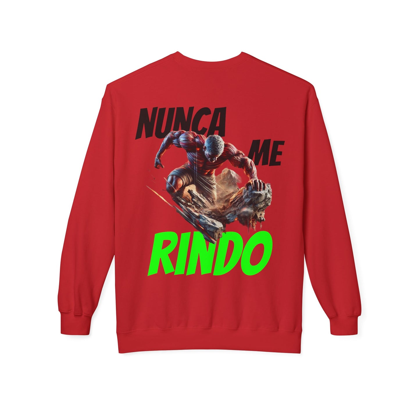 SUDADERA HOMBRE ALFA, "NUNCA ME RINDO".(USA).