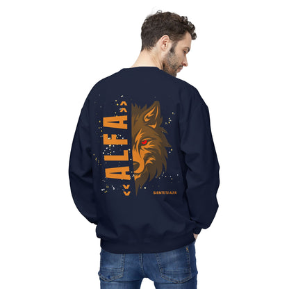 SUDADERA HOMBRE ALFA, "SIENTE TU ALFA". (USA).