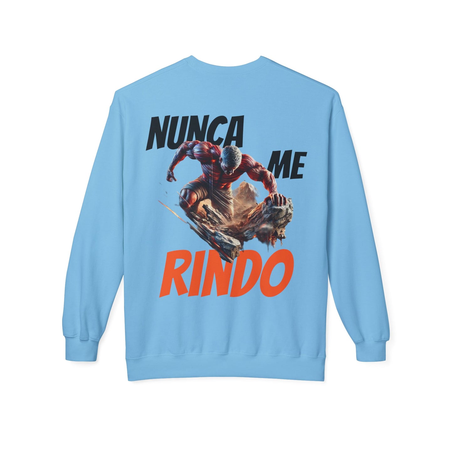 SUDADERA HOMBRE ALFA, "NUNCA ME RINDO".(USA).