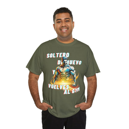 CAMISETA HOMBRE ALFA "SOLTERO DE NUEVO."(USA)