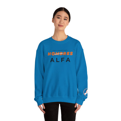 SUDADERA HOMBRE ALFA (LOGO MANGA) "SON TIEMPOS PARA HOMBRES ALFA".(USA).