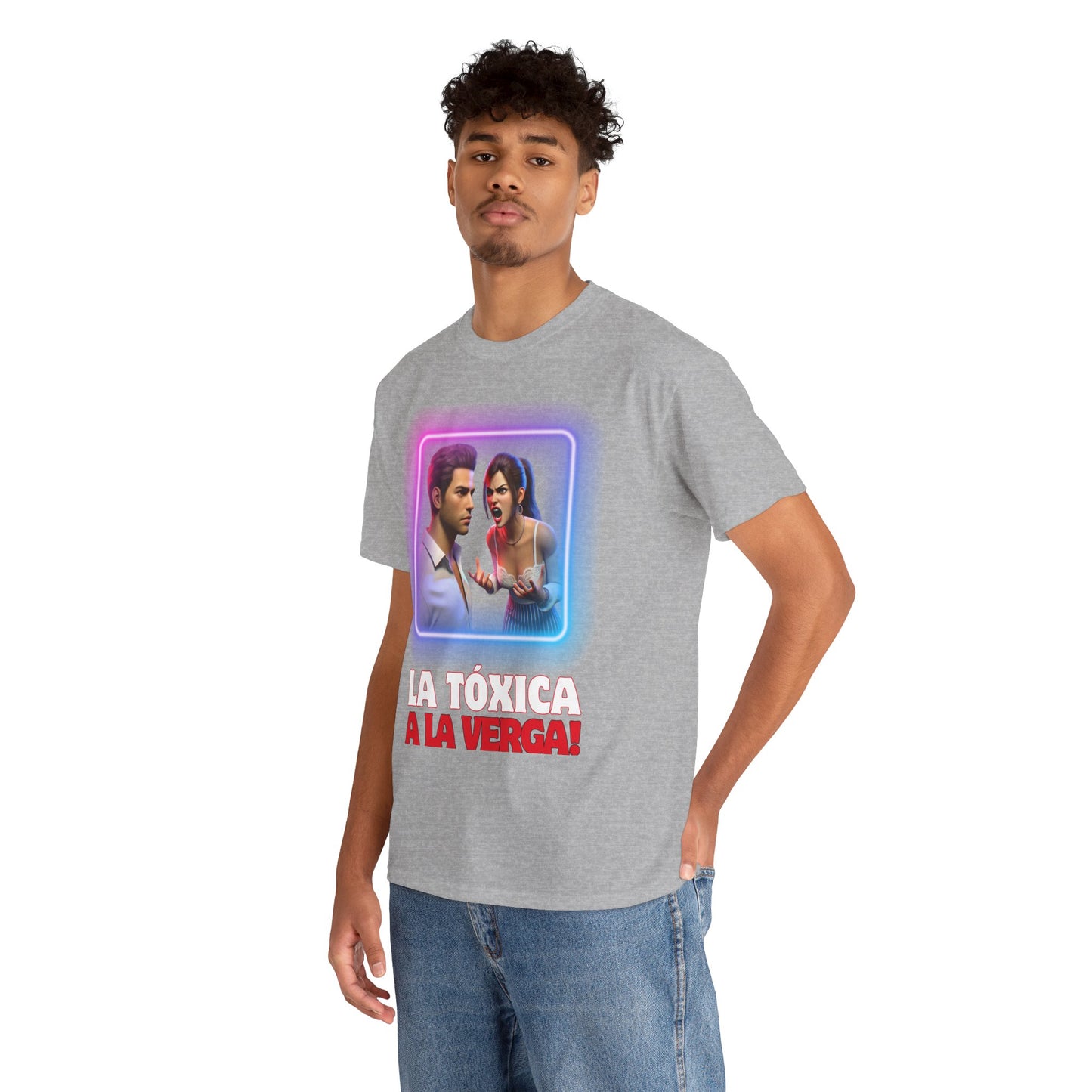 CAMISETA HOMBRE ALFA "LA TÓXICA A LA VERGA".(USA).