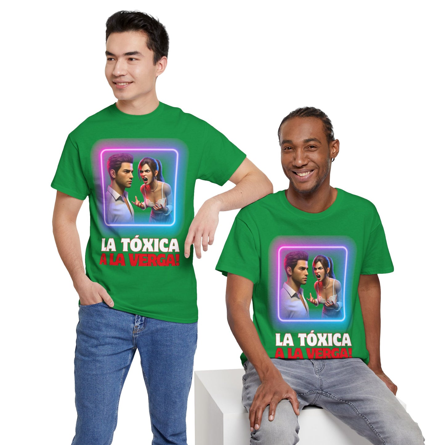 CAMISETA HOMBRE ALFA "LA TÓXICA A LA VERGA".(USA).