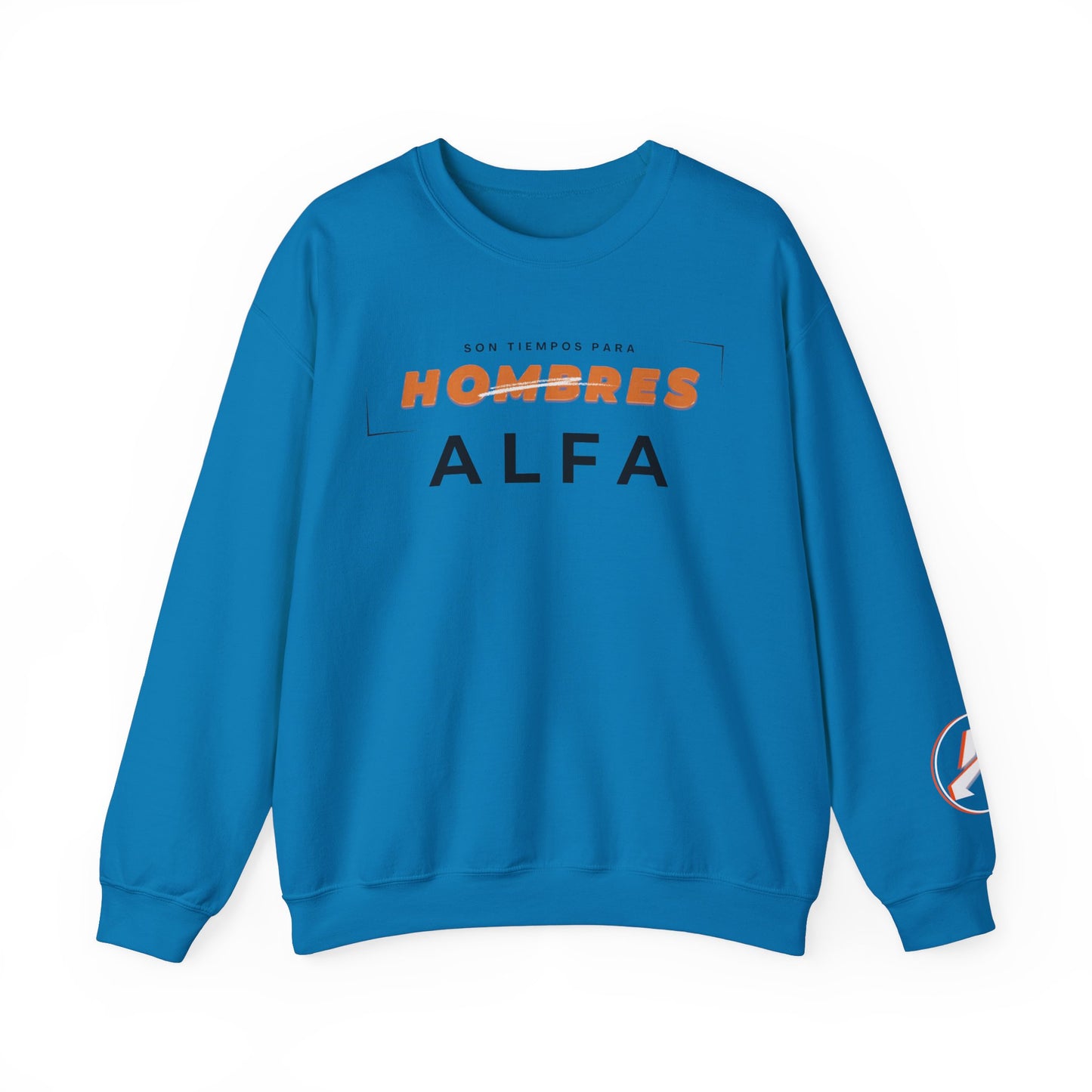 SUDADERA HOMBRE ALFA (LOGO MANGA) "SON TIEMPOS PARA HOMBRES ALFA".(USA).