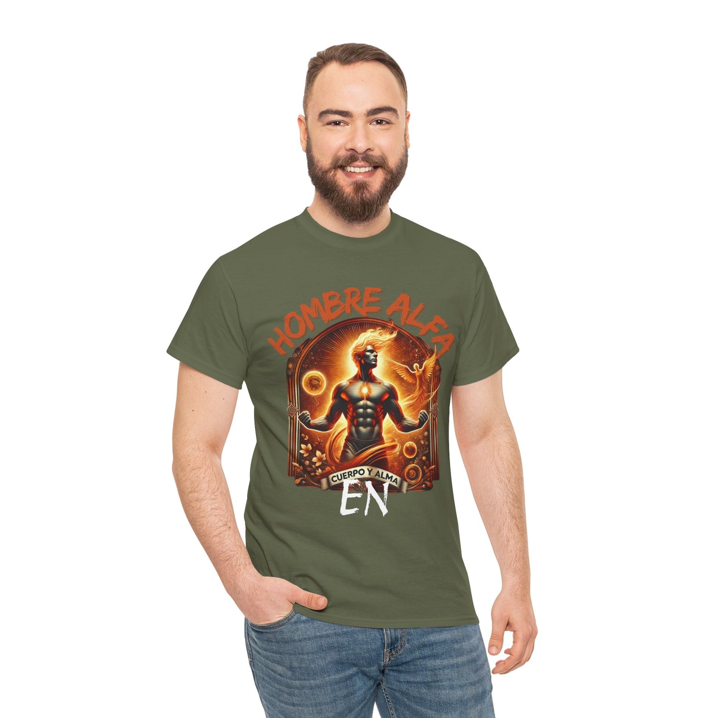 CAMISETA HOMBRE ALFA " EN CUERPO Y ALMA".(EUROPA).