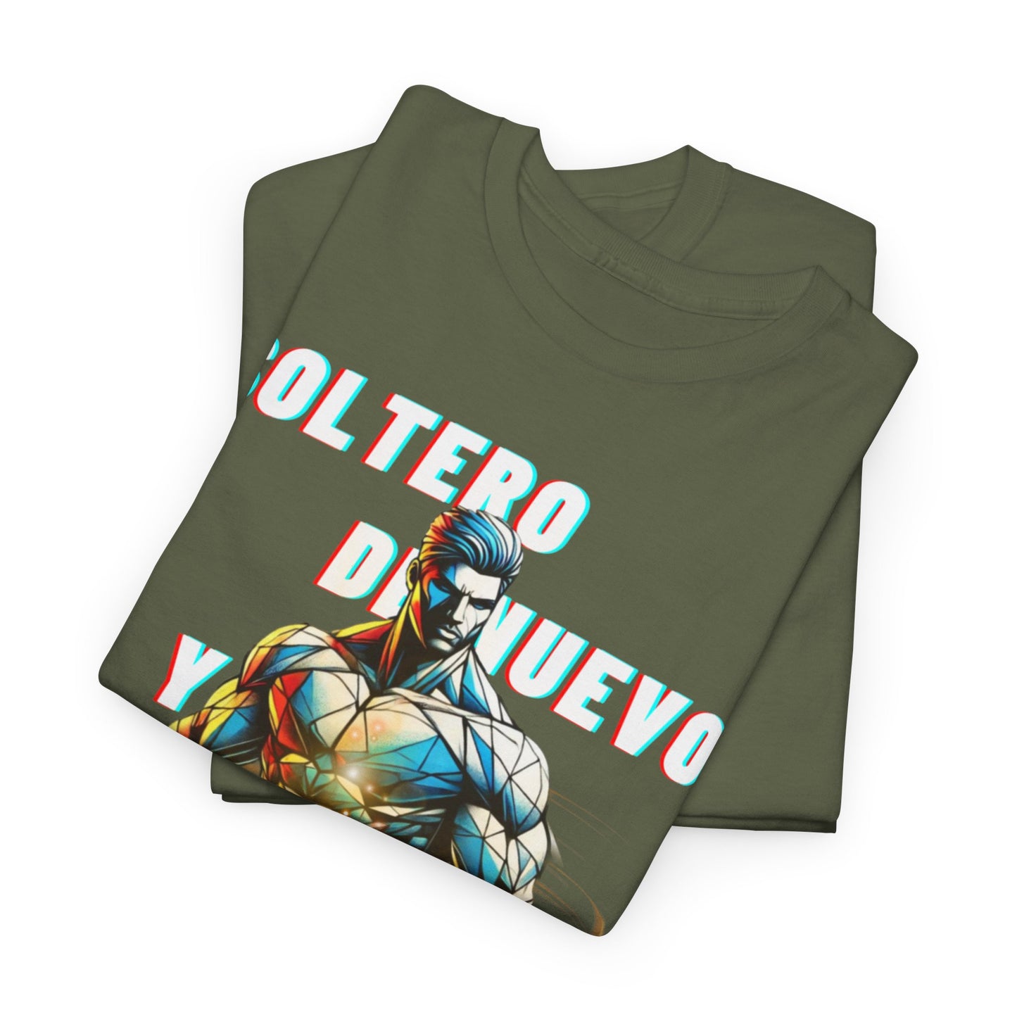 CAMISETA HOMBRE ALFA "SOLTERO DE NUEVO."(USA)