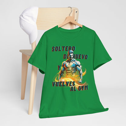 CAMISETA HOMBRE ALFA "SOLTERO DE NUEVO."(USA)