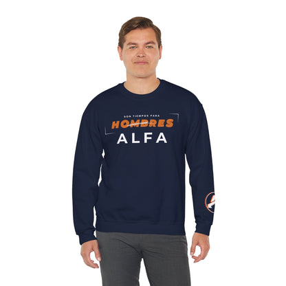 SUDADERA HOMBRE ALFA (LOGO MANGA) "SON TIEMPOS PARA HOMBRES ALFA".(USA).