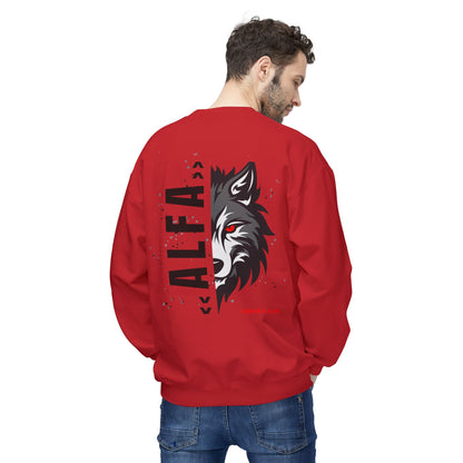 SUDADERA HOMBRE ALFA, "SIENTE TU ALFA". (USA).