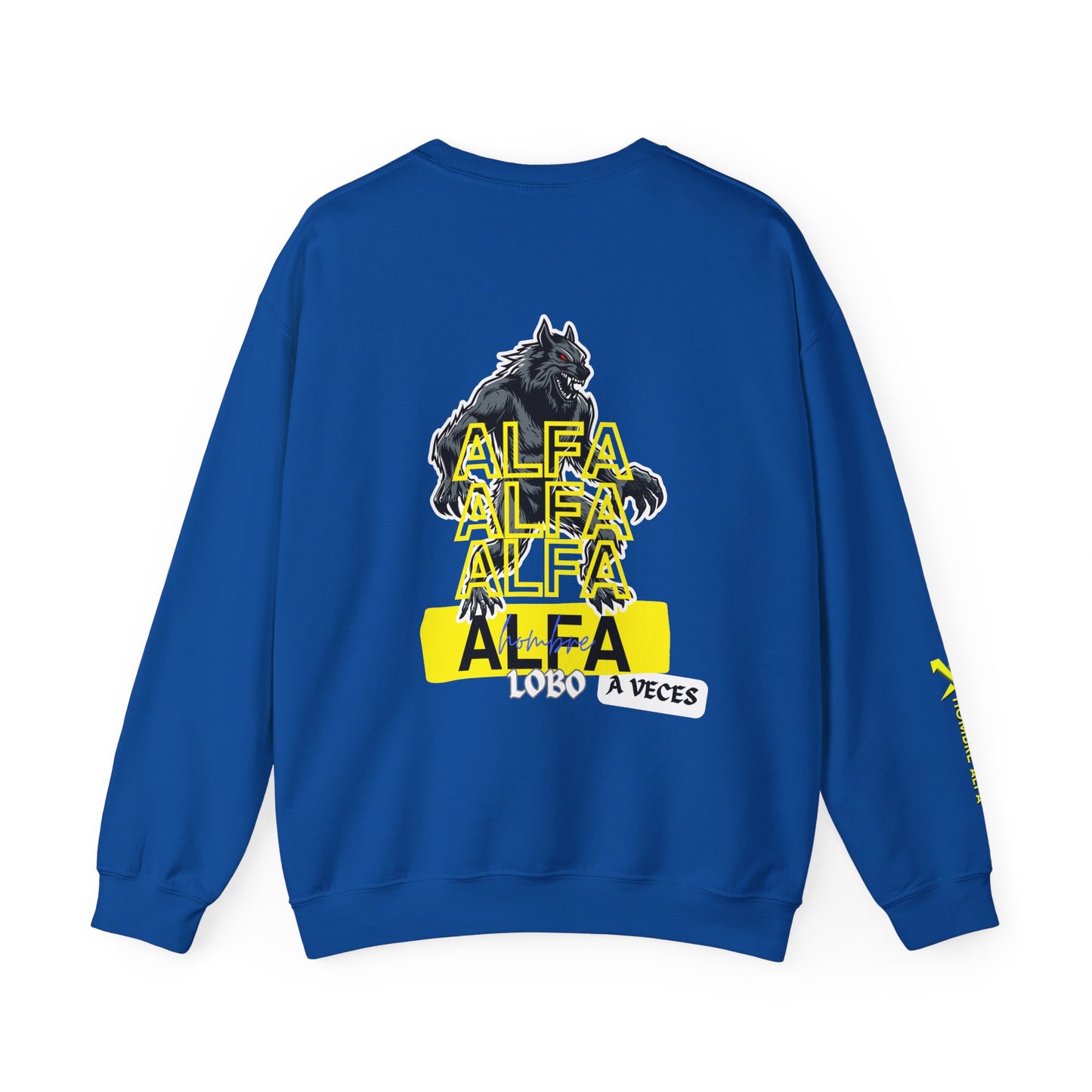 SUDADERA HOMBRE ALFA "HOMBRE LOBO A VECES"(USA).