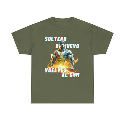 CAMISETA HOMBRE ALFA "SOLTERO DE NUEVO."(USA)