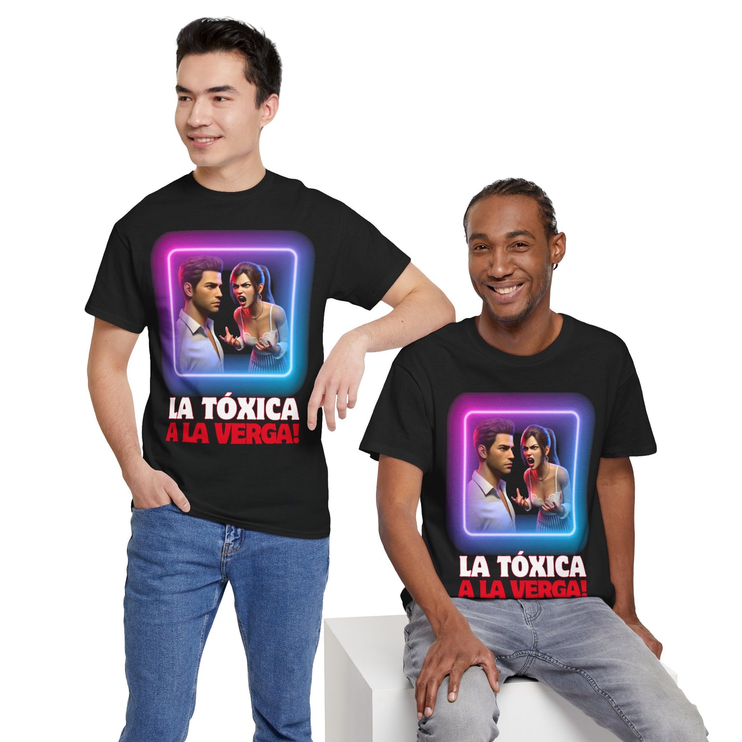 CAMISETA HOMBRE ALFA "LA TÓXICA A LA VERGA".(USA).