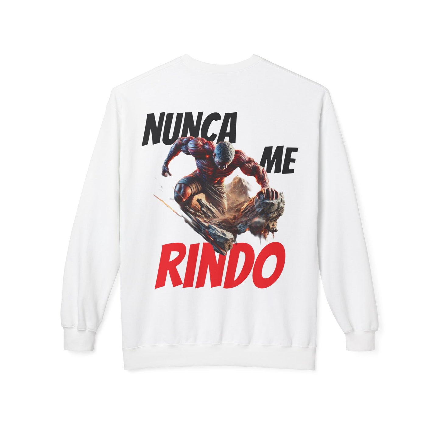 SUDADERA HOMBRE ALFA, "NUNCA ME RINDO".(USA).