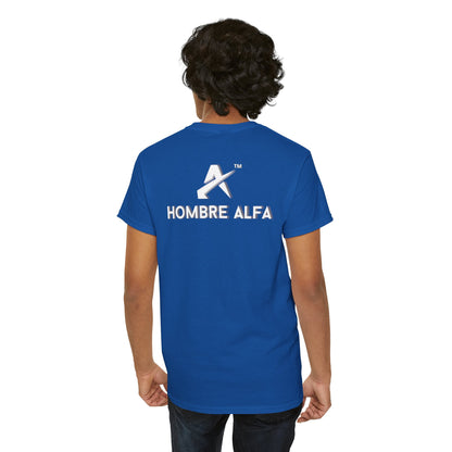 CAMISETA HOMBRE ALFA "SOLTERO DE NUEVO."(USA)