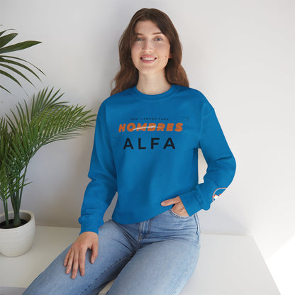 SUDADERA HOMBRE ALFA (LOGO MANGA) "SON TIEMPOS PARA HOMBRES ALFA".(USA).