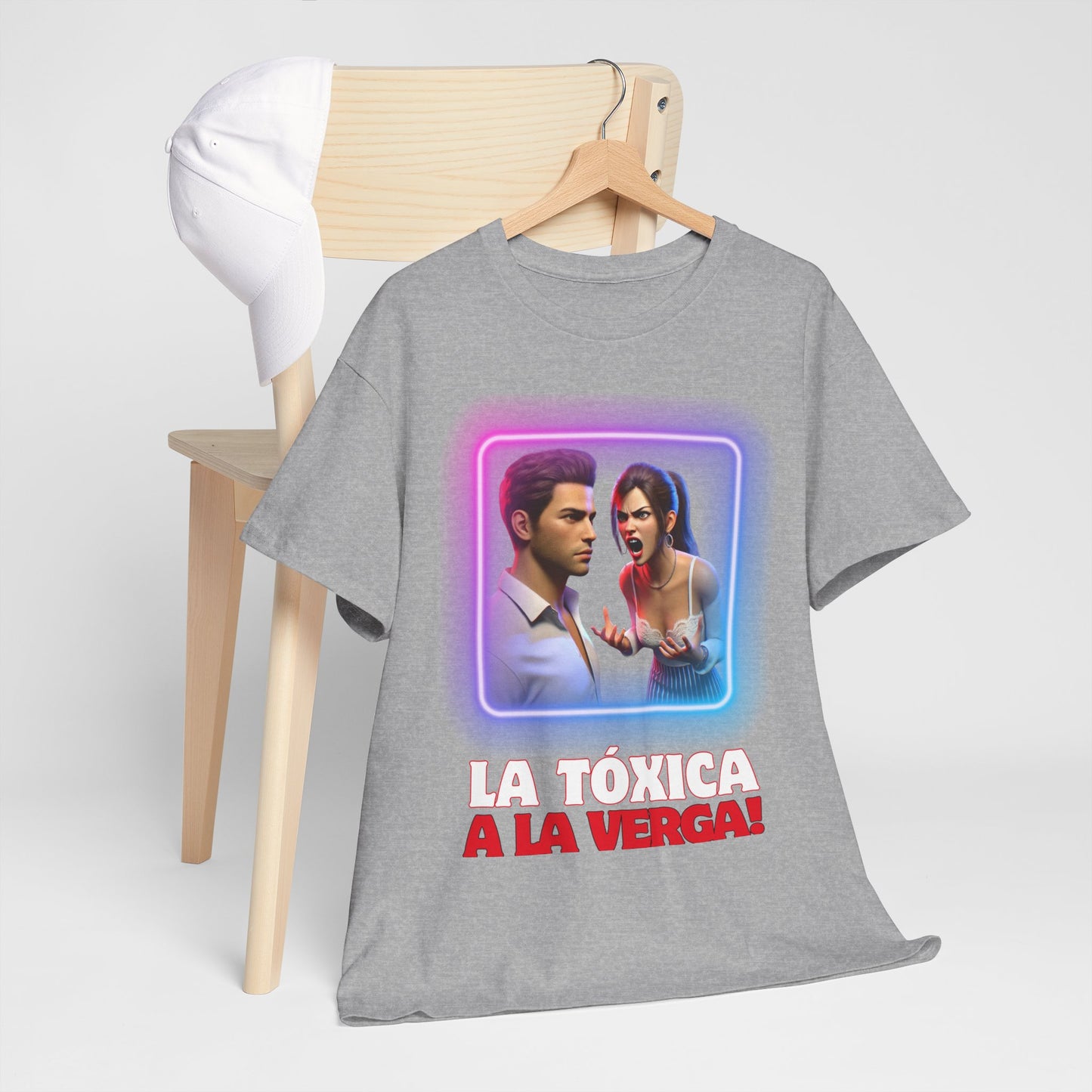 CAMISETA HOMBRE ALFA "LA TÓXICA A LA VERGA".(USA).