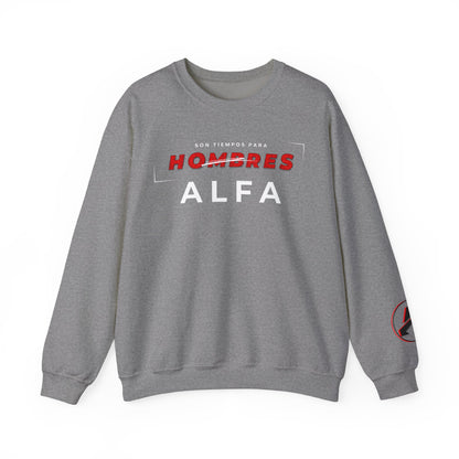 SUDADERA HOMBRE ALFA (LOGO MANGA) "SON TIEMPOS PARA HOMBRES ALFA".(USA).