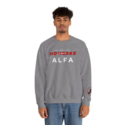 SUDADERA HOMBRE ALFA (LOGO MANGA) "SON TIEMPOS PARA HOMBRES ALFA".(USA).