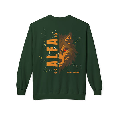 SUDADERA HOMBRE ALFA, "SIENTE TU ALFA". (USA).