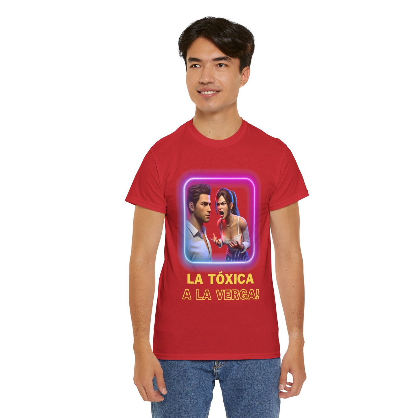 CAMISETA HOMBRE ALFA "LA TÓXICA A LA VERGA".(USA).