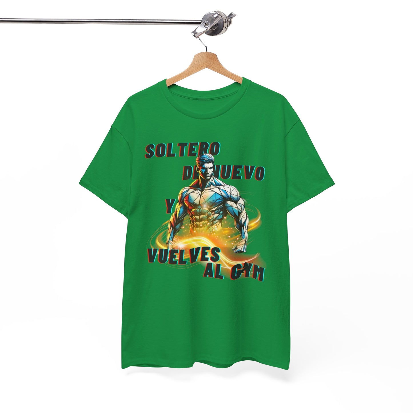 CAMISETA HOMBRE ALFA "SOLTERO DE NUEVO."(USA)