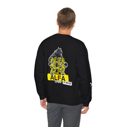 SUDADERA HOMBRE ALFA "HOMBRE LOBO A VECES"(USA).