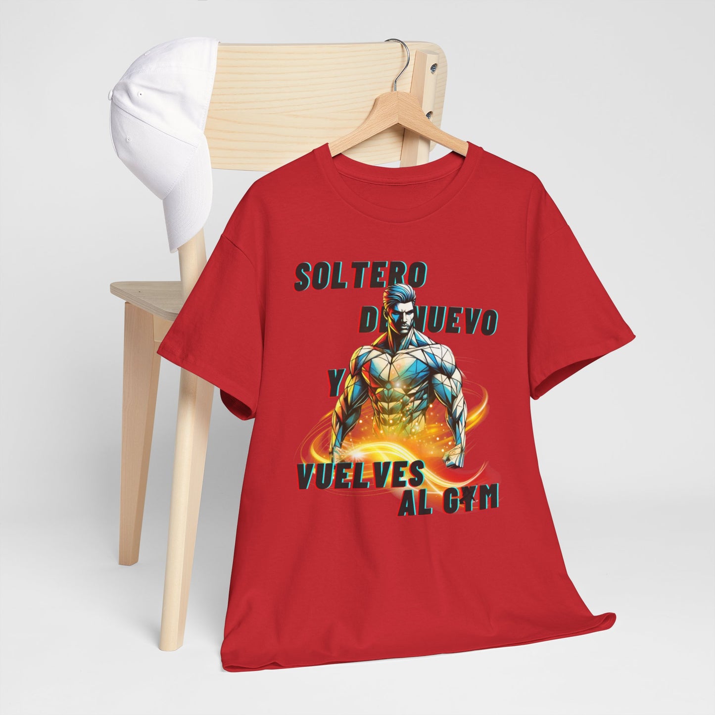 CAMISETA HOMBRE ALFA "SOLTERO DE NUEVO."(USA)