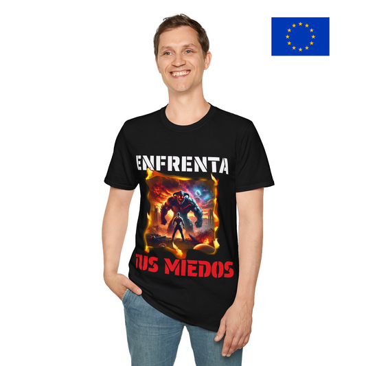 CAMISETA HOMBRE ALFA "ENFRENTA TUS MIEDOS".(EUROPA).