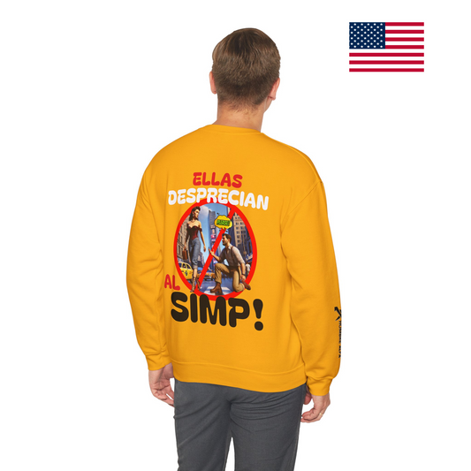 SUDADERA HOMBRE ALFA "ELLAS DESPRECIAN AL SIMP"(USA).