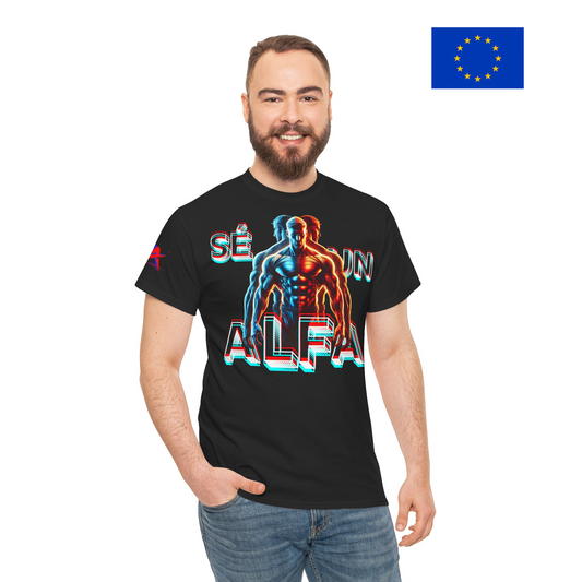 CAMISETA HOMBRE ALFA "SÉ UN ALFA".(EUROPA).