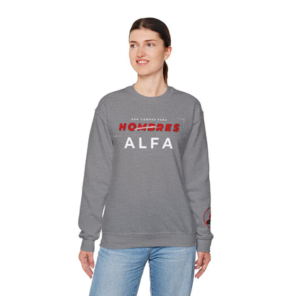 SUDADERA HOMBRE ALFA (LOGO MANGA) "SON TIEMPOS PARA HOMBRES ALFA".(USA).