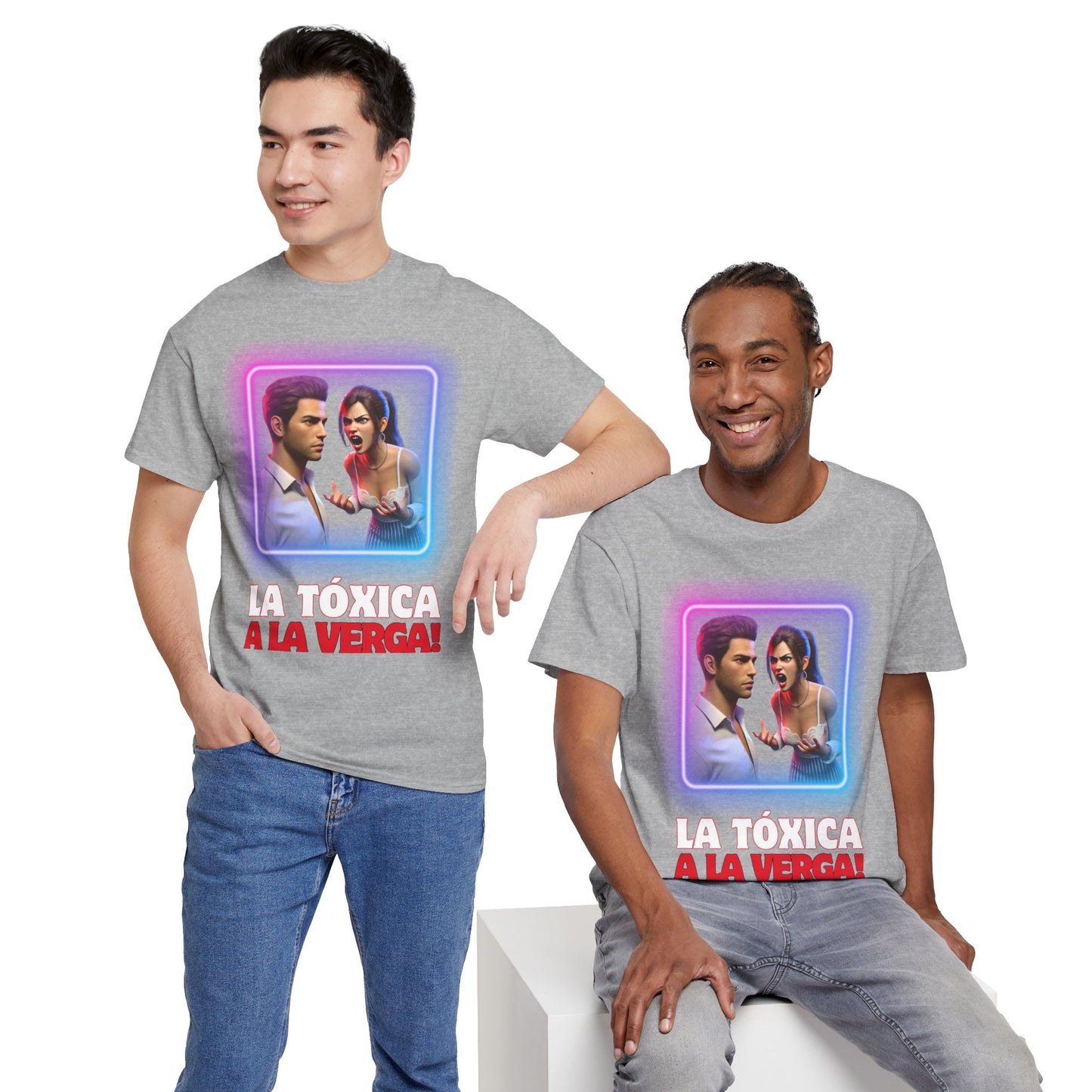 CAMISETA HOMBRE ALFA "LA TÓXICA A LA VERGA".(USA).