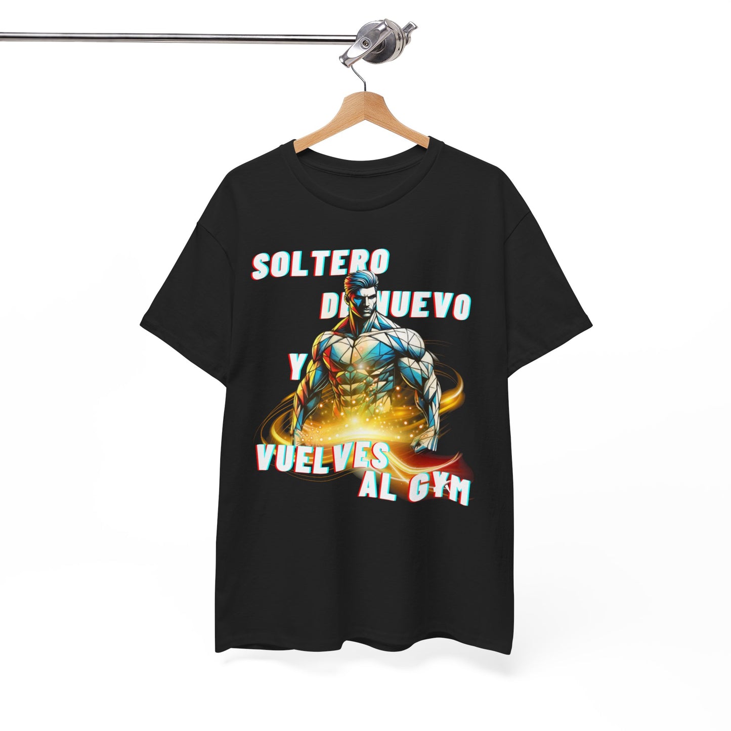 CAMISETA HOMBRE ALFA "SOLTERO DE NUEVO."(USA)