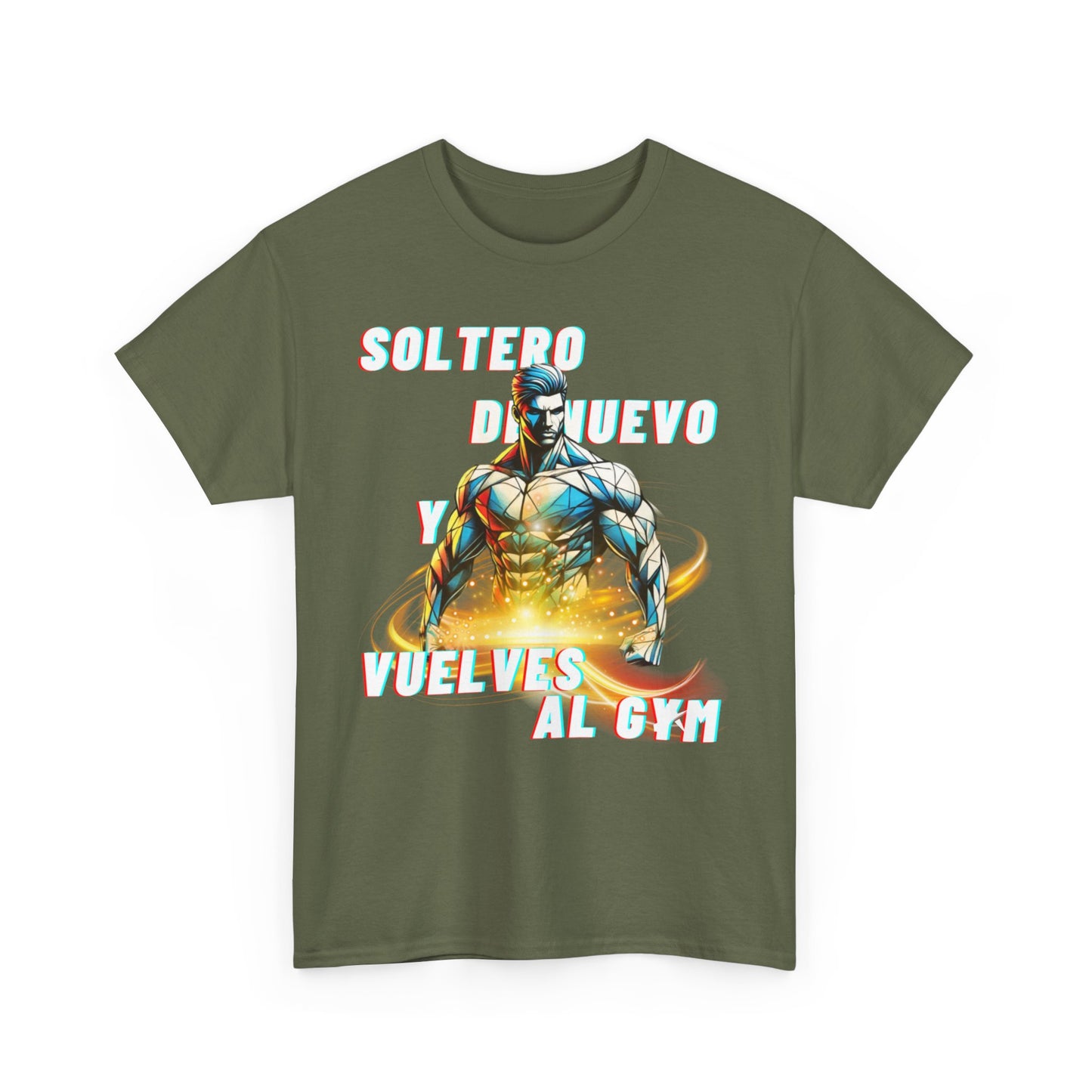 CAMISETA HOMBRE ALFA "SOLTERO DE NUEVO."(USA)