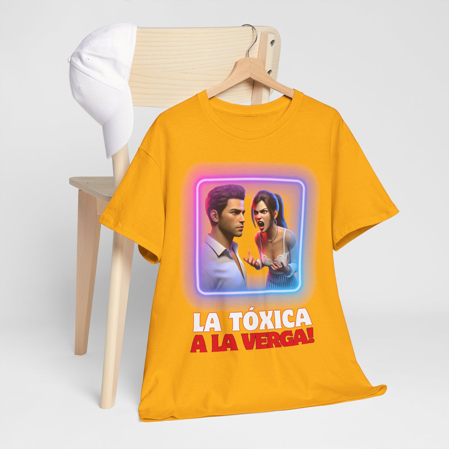 CAMISETA HOMBRE ALFA "LA TÓXICA A LA VERGA".(USA).