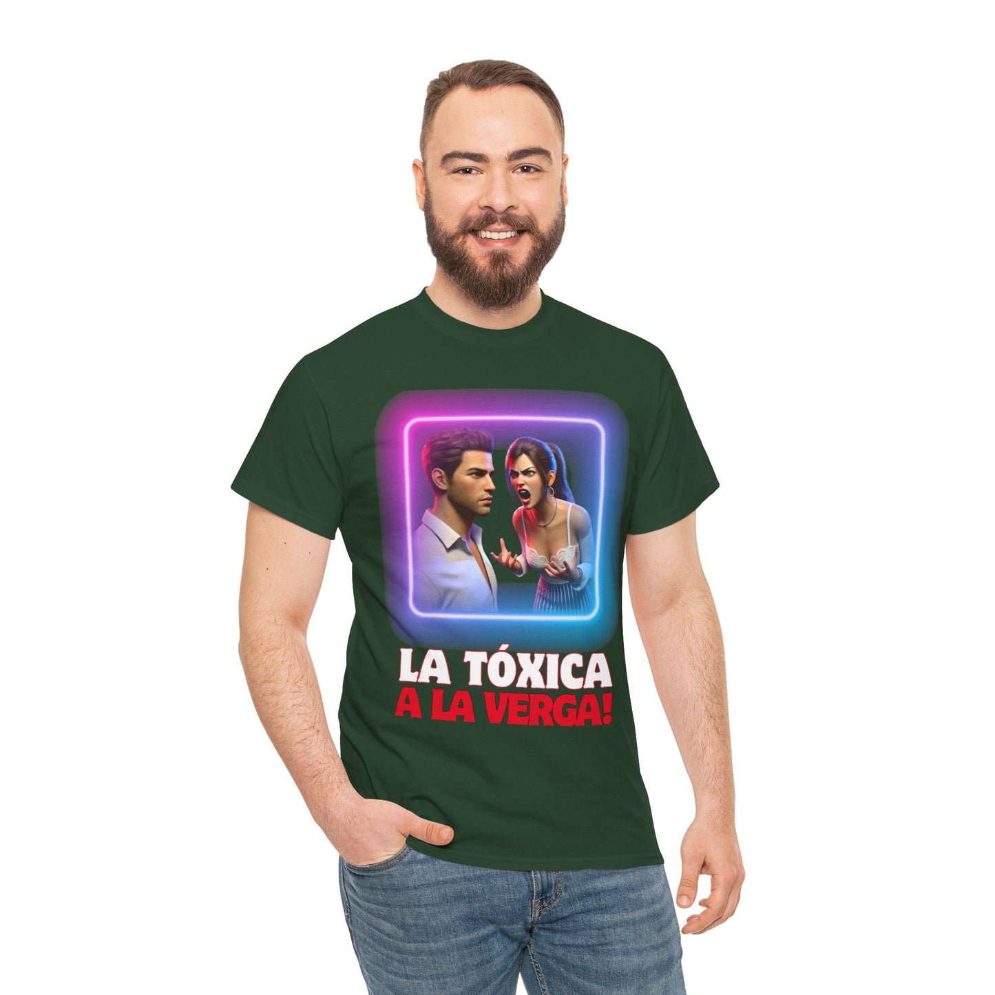 CAMISETA HOMBRE ALFA "LA TÓXICA A LA VERGA".(USA).