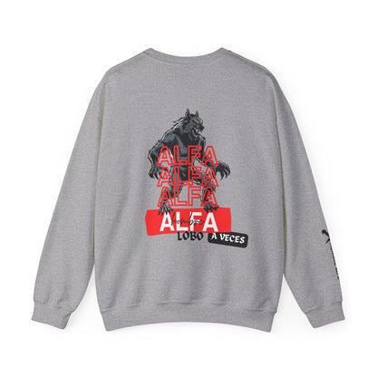 SUDADERA HOMBRE ALFA "HOMBRE LOBO A VECES"(USA).